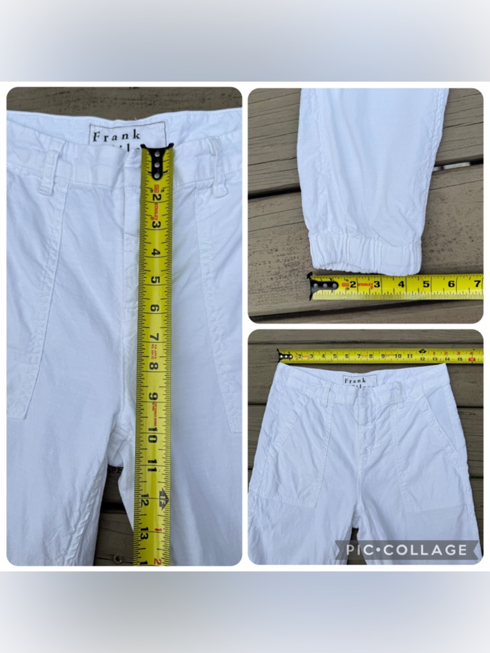 Frank & Eileen Jameson Utility Jogger Pants in White Italian Performance Linen 2 - Picture 15 of 16